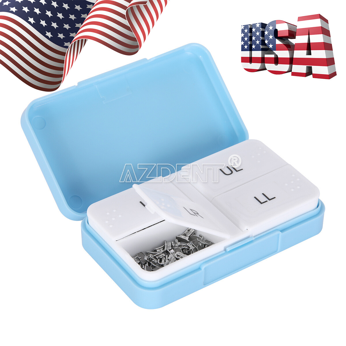50Sets AZDENT Dental Orthodontic Buccal Tube Roth 022 1st Molar Bondable
