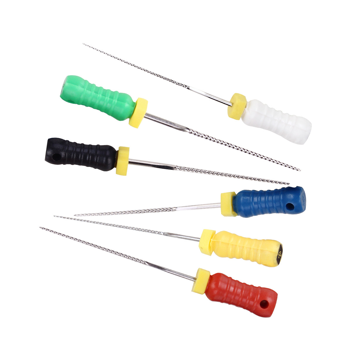 6Pcs/Kit AZDENT Dental Endodontic Hand Use K-Files Stainless Steel 21mm 25mm