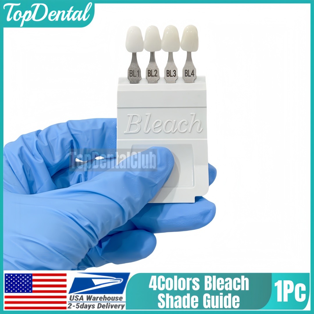 USA Dental Bleach Shade Guide BL1/2/3/4 4Colors Bleached Chart Teeth Based Vita