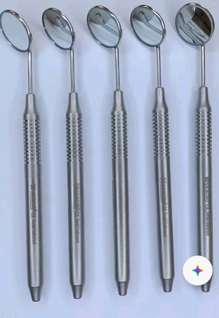 German 10 Dental Mouth Mirror #5 Unique Hollow Handle Dental Instruments Dent