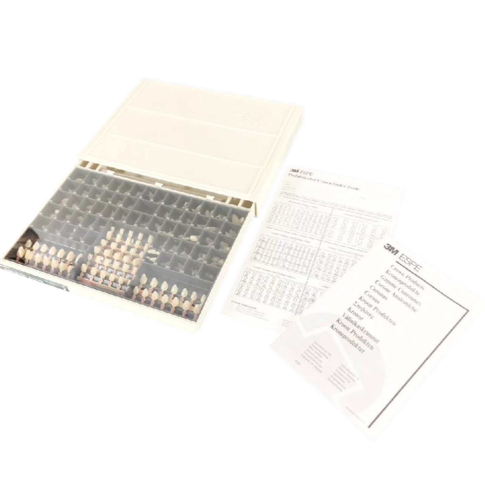 NEW 3M ESPE Dental Crown Kit Polycarbonate Crowns Set Adult Anterior C-180 C180
