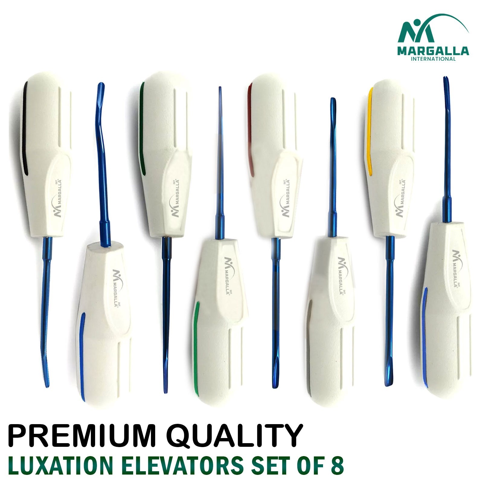 Dental Elevators Tooth Extraction Luxating Root Tip Implant Surgical Margalla CE