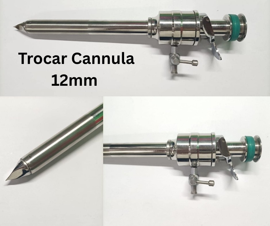 1PCS Laparoscopic Trocar Cannula 12mm For Surgical SS Instruments CE Approved
