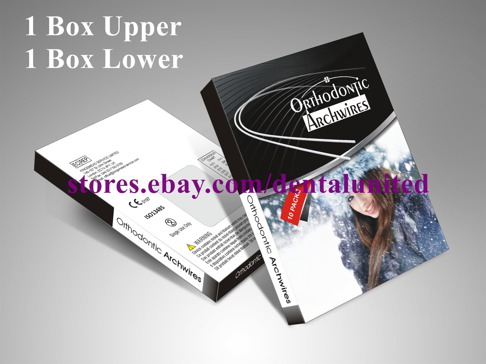 2Boxes 17*25 Upper&Lower Orthodontic Niti Super Elastic Rectangular Archwires