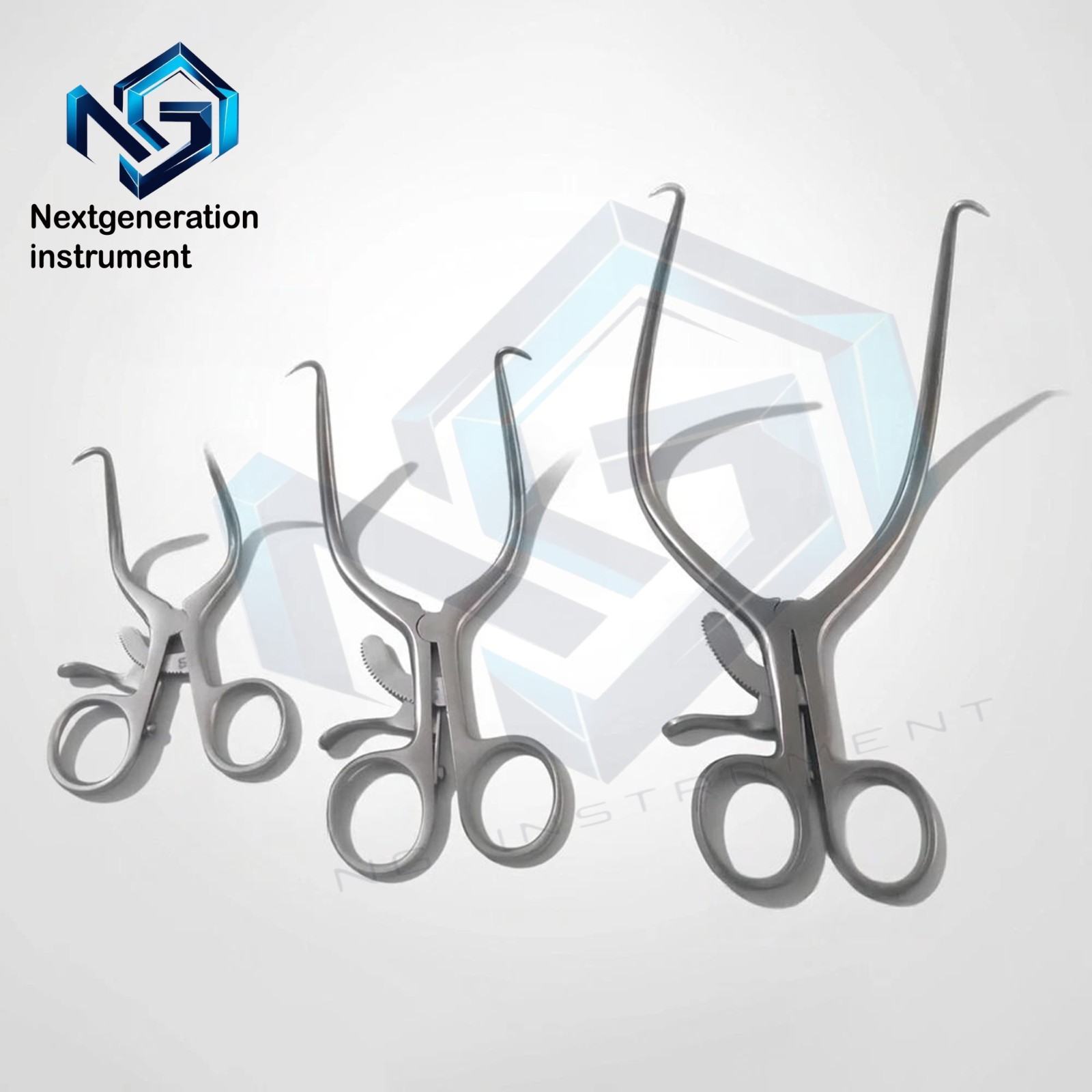 Veterinary Gelpi Retractors 3pc Set 3.5″ 5.5″ 7″ Sharp Surgical Instruments