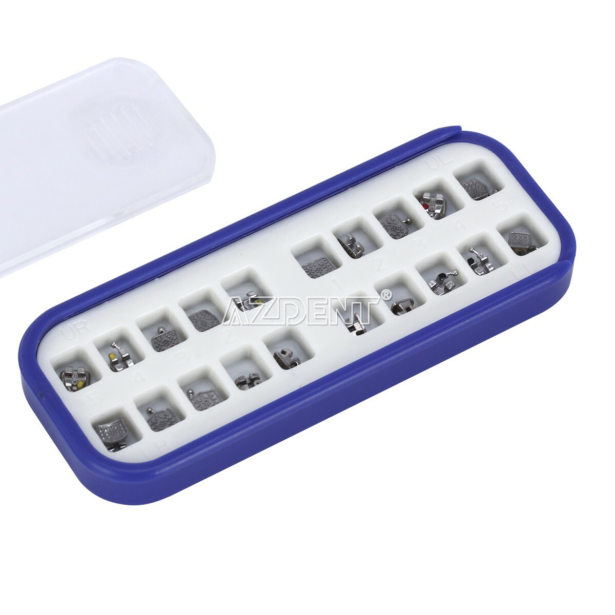AZDENT Dental Orthodontic Brackets Braces MIM Monoblock Roth.022 Hook 3-4-5