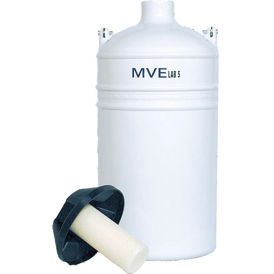 MVE® Lab 5 Liquid Nitrogen Storage Tank, 5 Liter, 4-5 Week Holding Time, 501-5