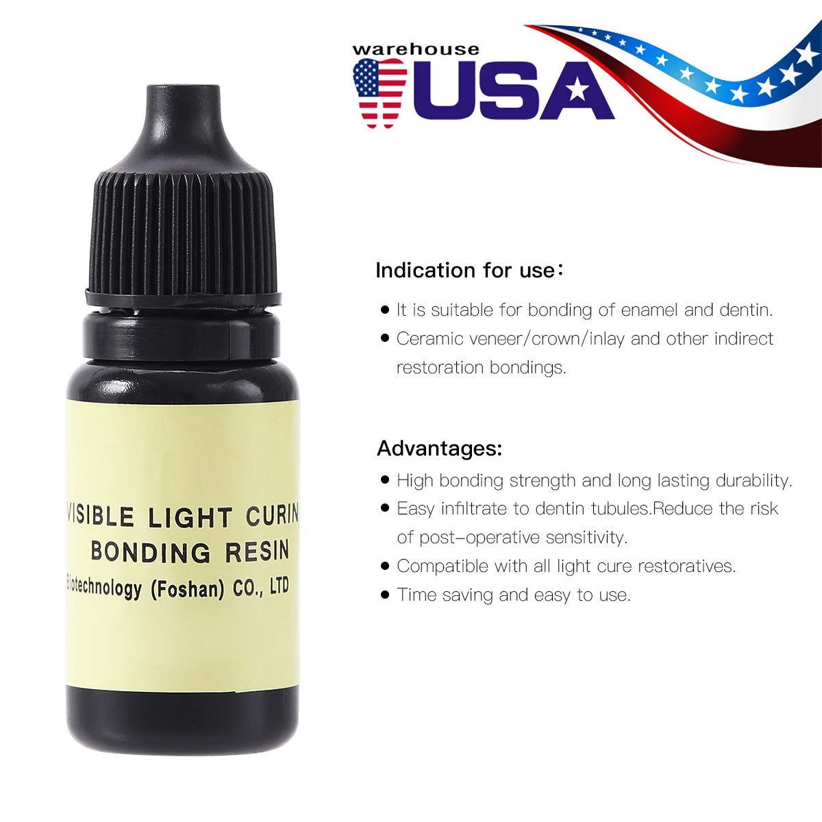 10Pcs Dental Cure Light Dentin Enamel Resin Bonding Adhesive