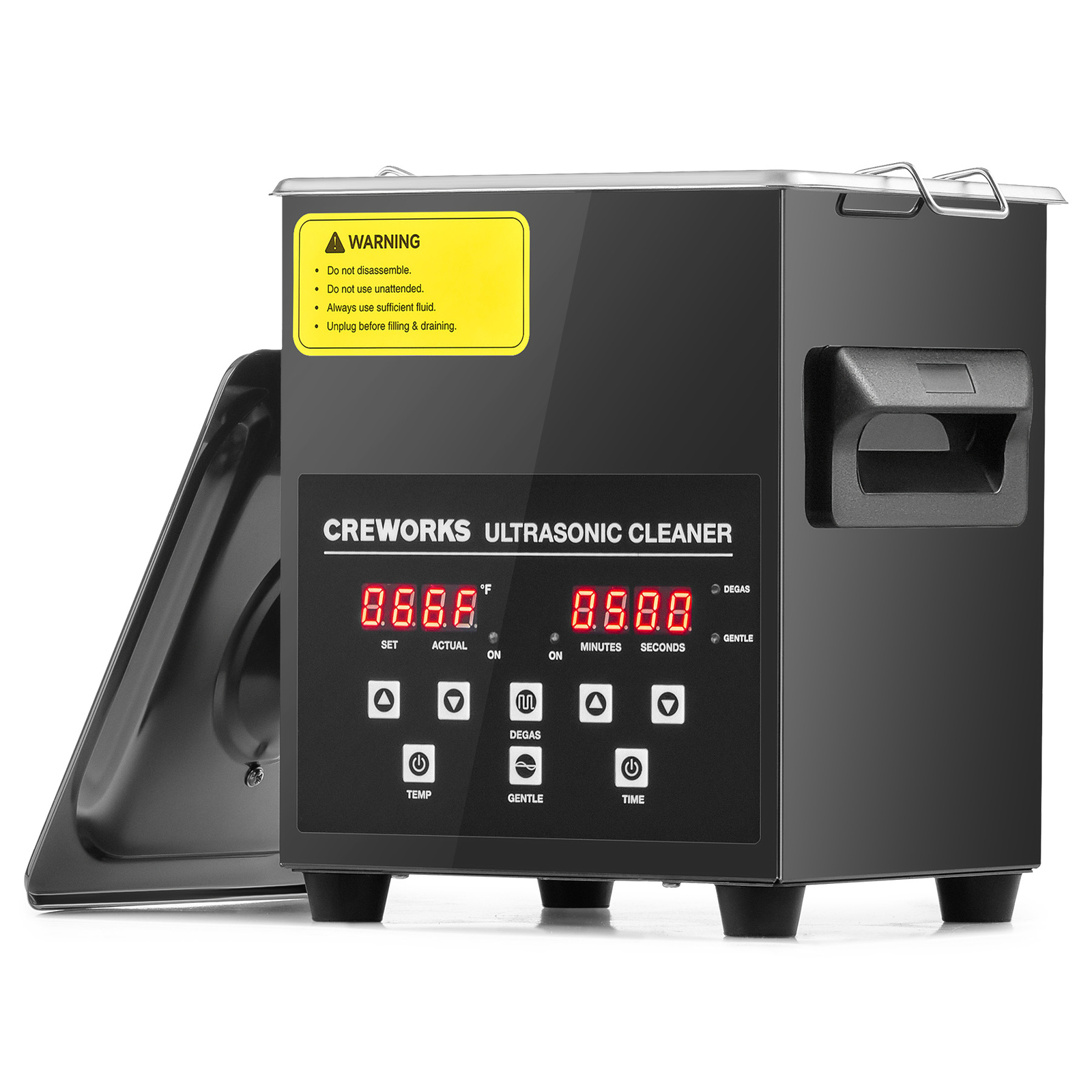 CREWORKS 2L 3L 6L 10L 15L 22L 30L Ultrasonic Cleaner with Degas & Gentle Mode