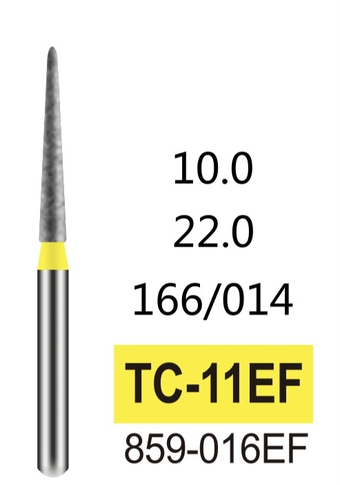 100 PCS High Quality Yellow Extra Fine Grit Diamond Burs for Dental Handpiece