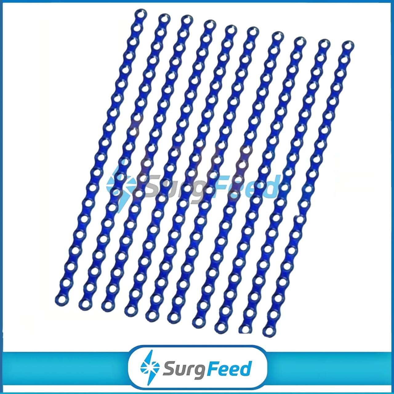 1.5mm Maxillofacial Mini Plates with 120 Pcs Titanium Screws and ScrewDriver Set