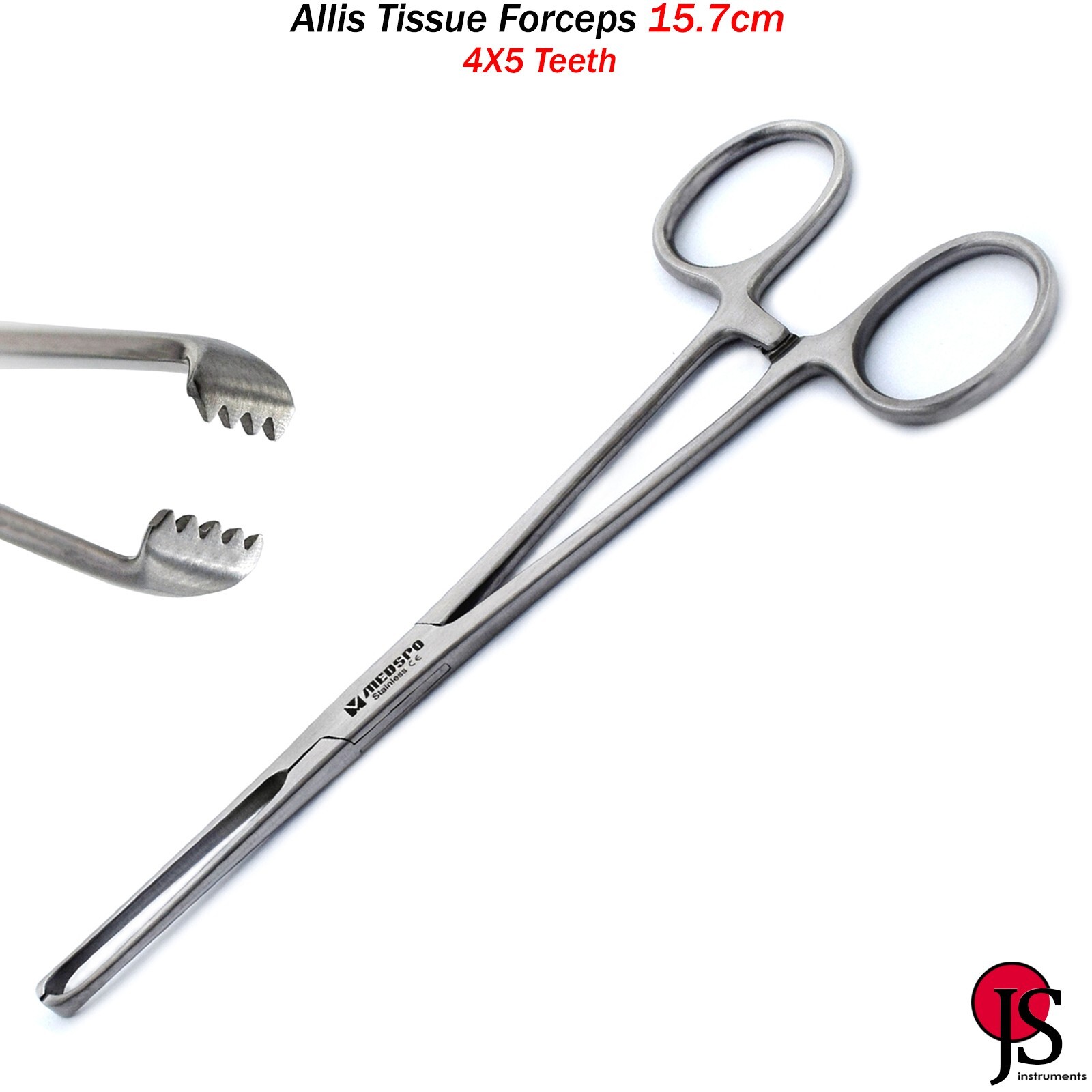 Allis Tissue Forceps Tissue Grasping Surgical Clamp Gyneclogy Instruments