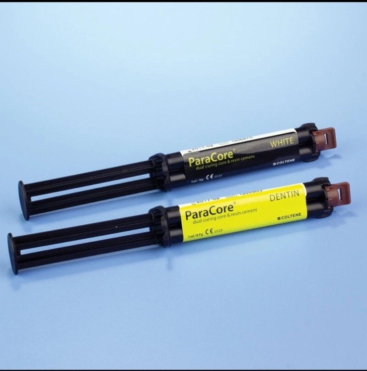 Coltene Paracore Automix Refill Syringe White 5mL 2/PK Dental Core Build Up 5886