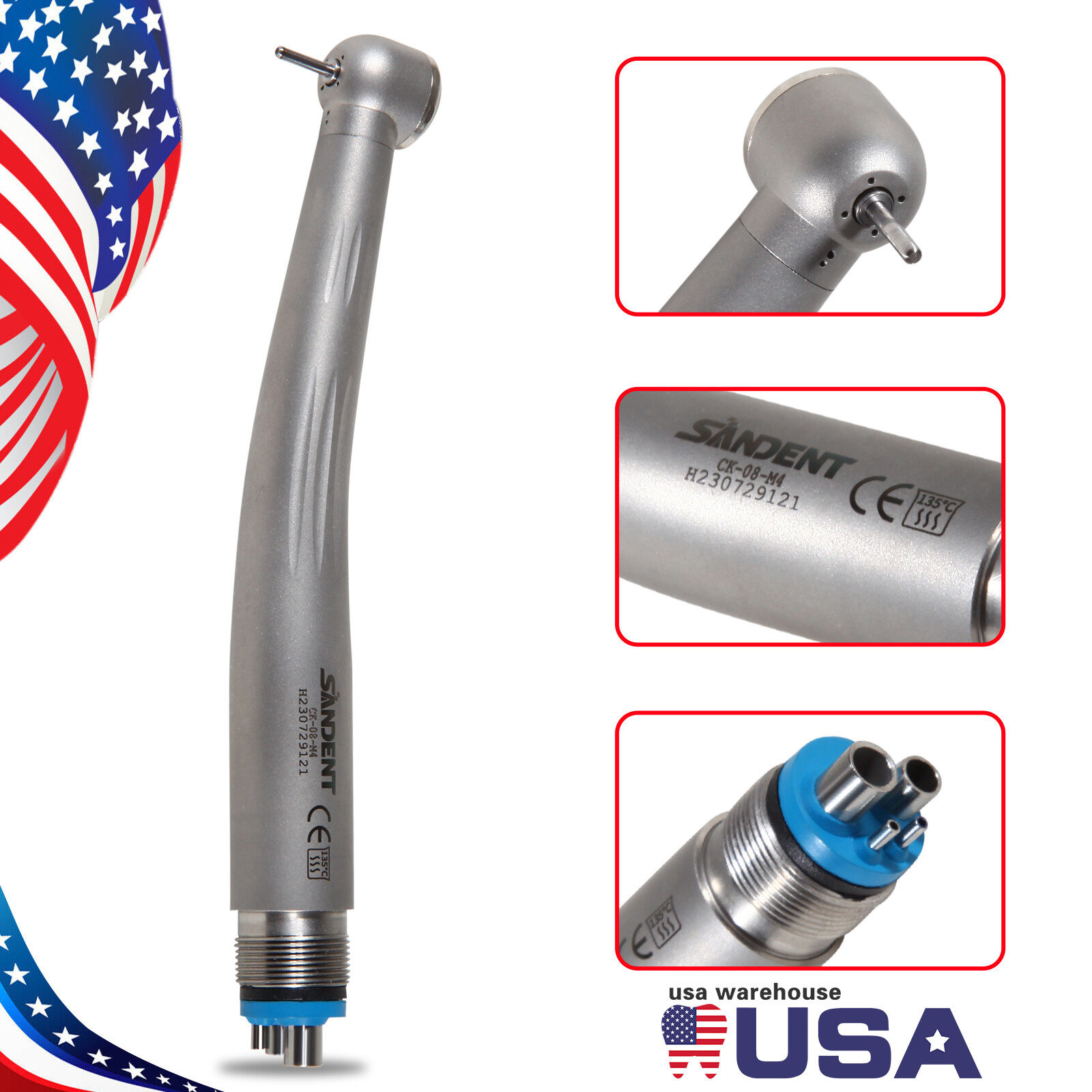 1-10 X NSK Pana Max Style Dental High Speed Handpiece Ceramic Bearings 2/4 Holes