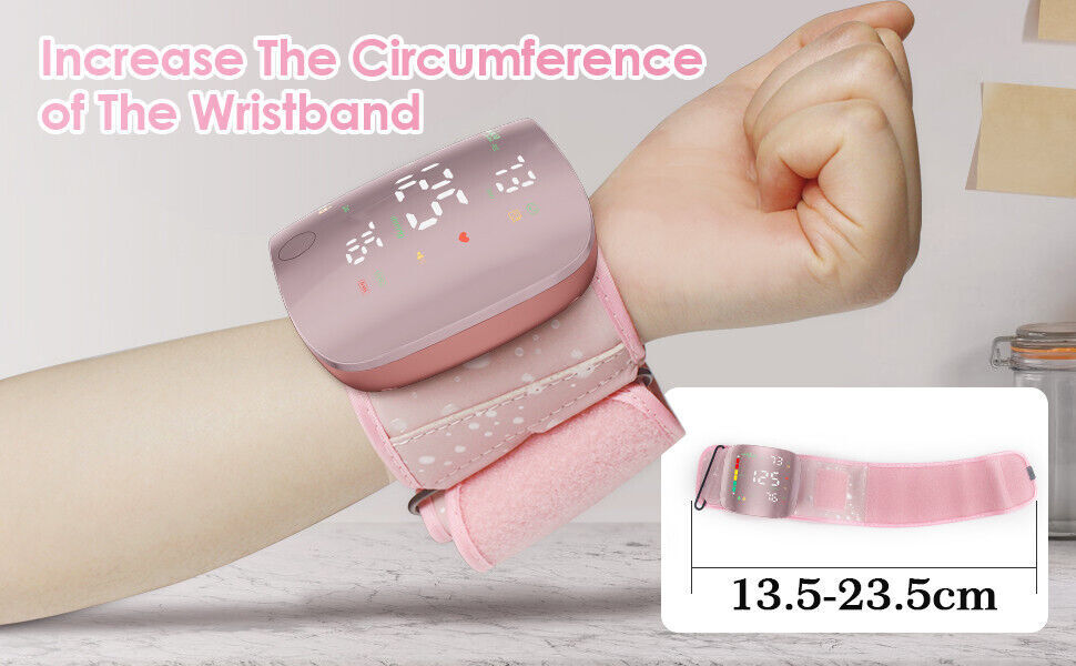 LED Digital Wrist Blood Pressure Monitor BP Cuff Gauge Test Machine