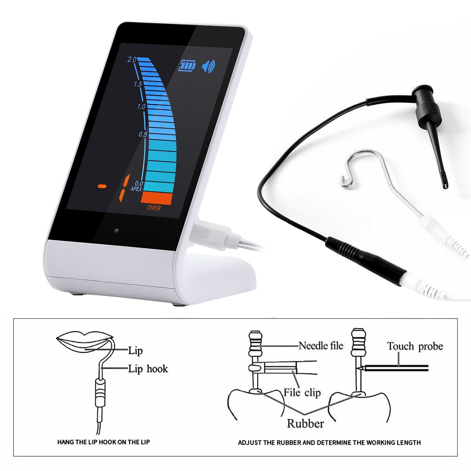 Dental Wireless LED Curing Light Cure Lamp Curing Machine Rechargeable 1500MW