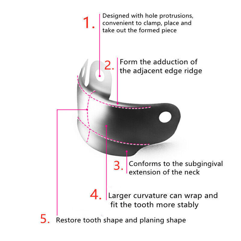 Dental Matrix Bands Ring Sectional Matrice Clamp Fit Garrison Palodent V3 System