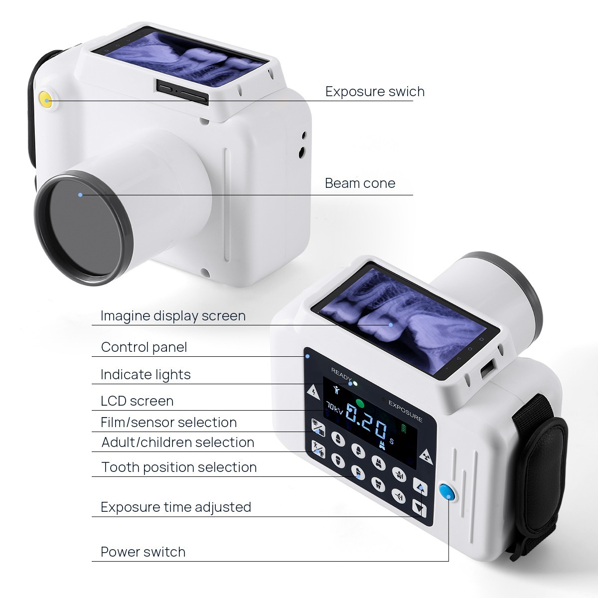 Dental X-Ray Positioner Digital Xray Sensor Holder Film Positioning System 2.0
