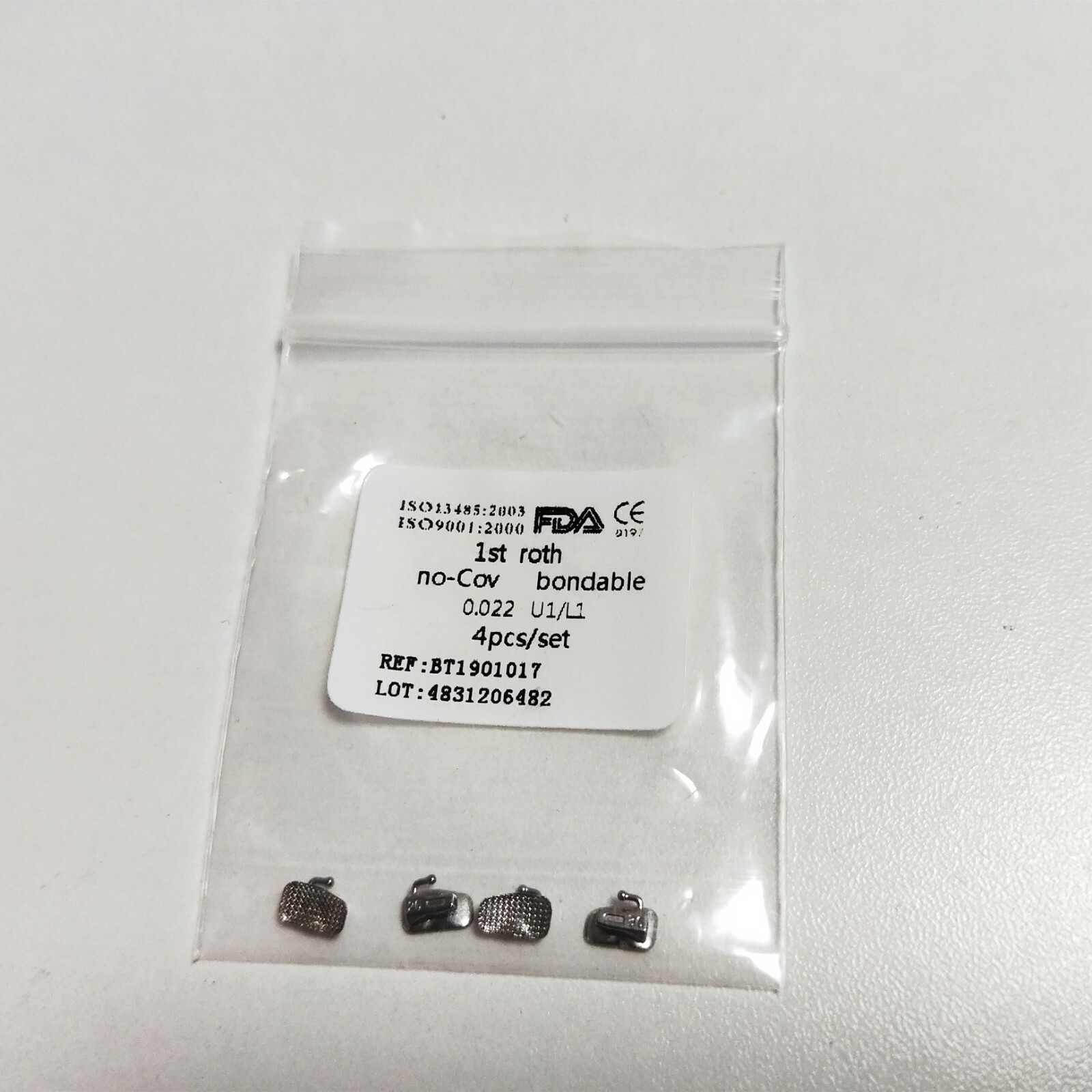 100Bags Dental Buccal Tubes 1ST/2ND Roth/Mbt 022/018 No-cov U1/L1 Mesh Base