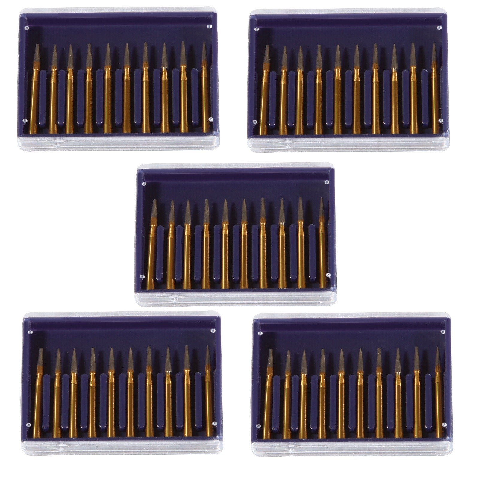 5 box Dental Trimming Finishing Gold Burs Carbide FG 7901 High Speed Handpiece u