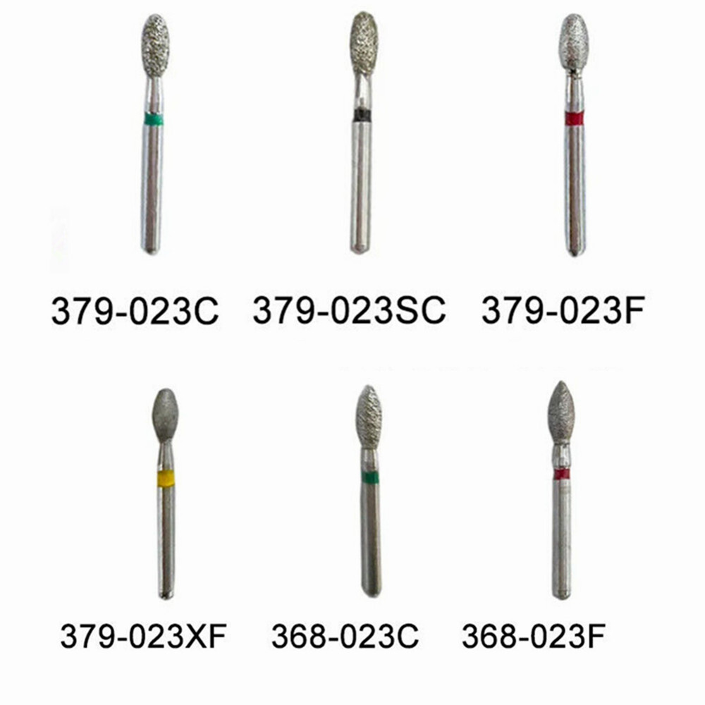 Dental Diamond Burs Egg Football Shape 379-023C/368-023C/379-023XF Coarse Fine
