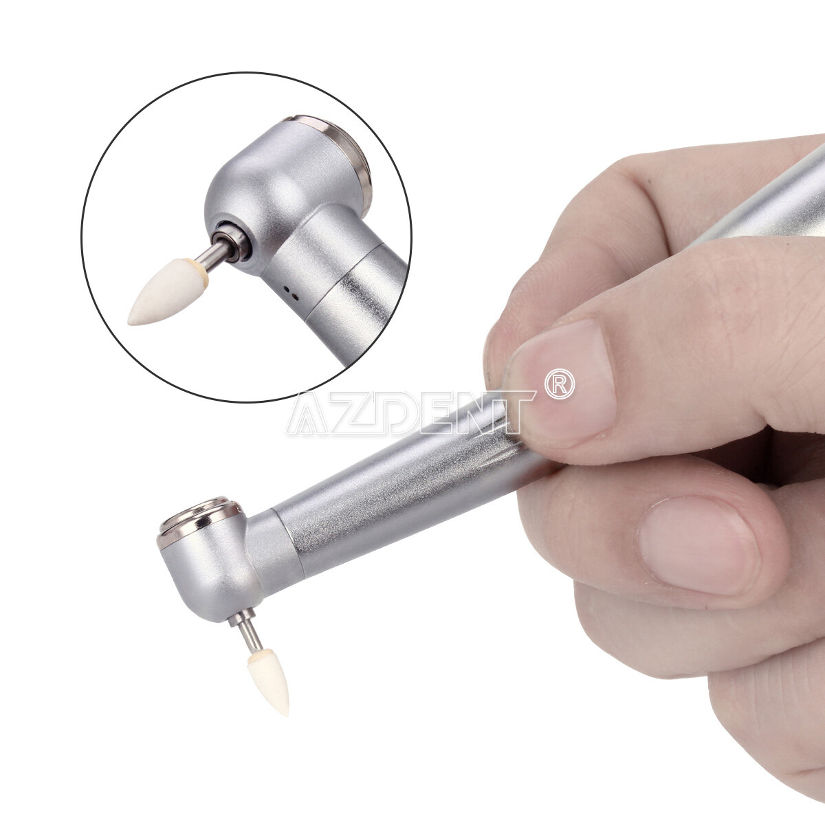 5*USPS AZDENT Dental Flame White Stone Polishing FG Burs Fl2 Abrasion Point Burs
