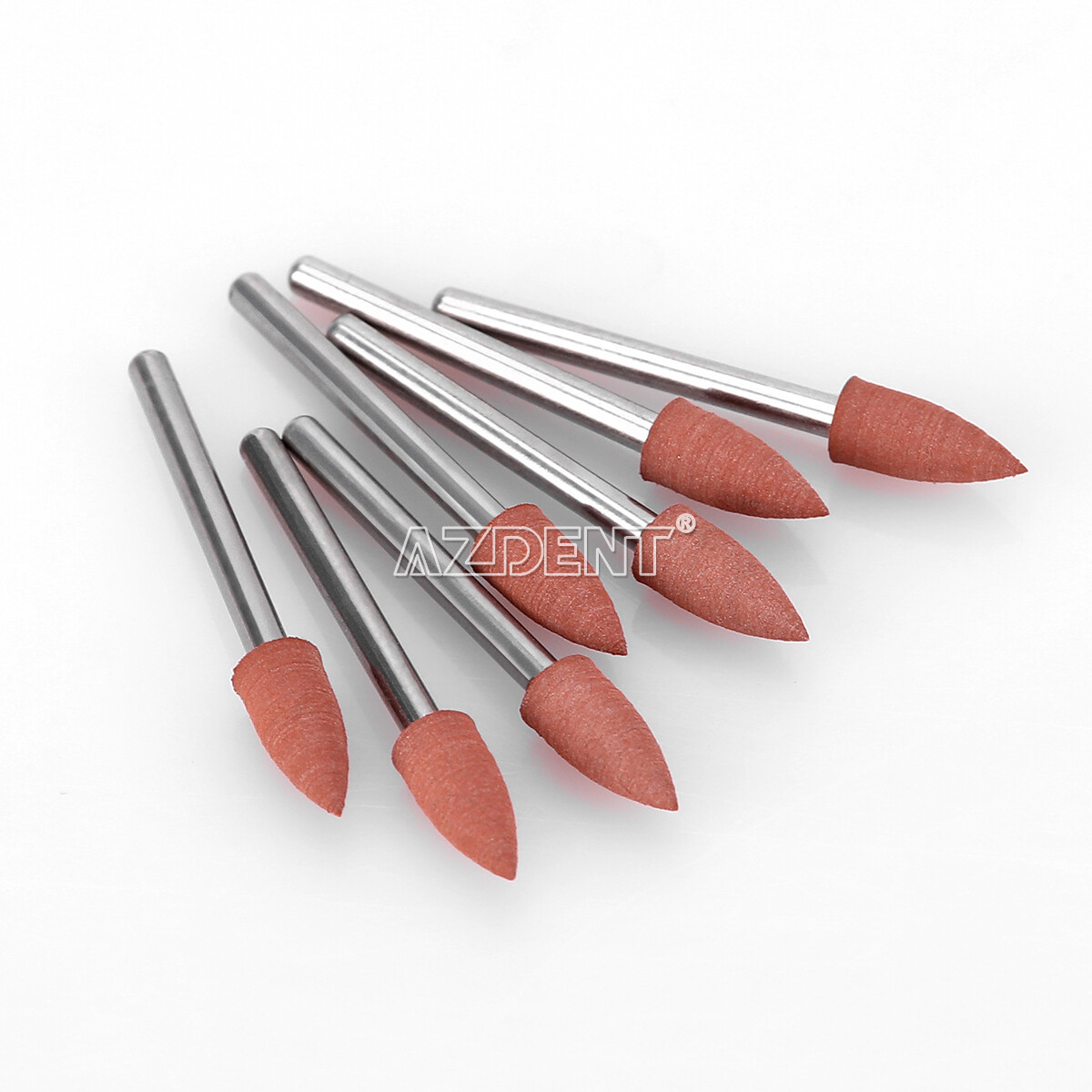 AZDENT Dental 0413 Brownie Polishers Friction Grip FG Mini Points 1.6mm 12/Box