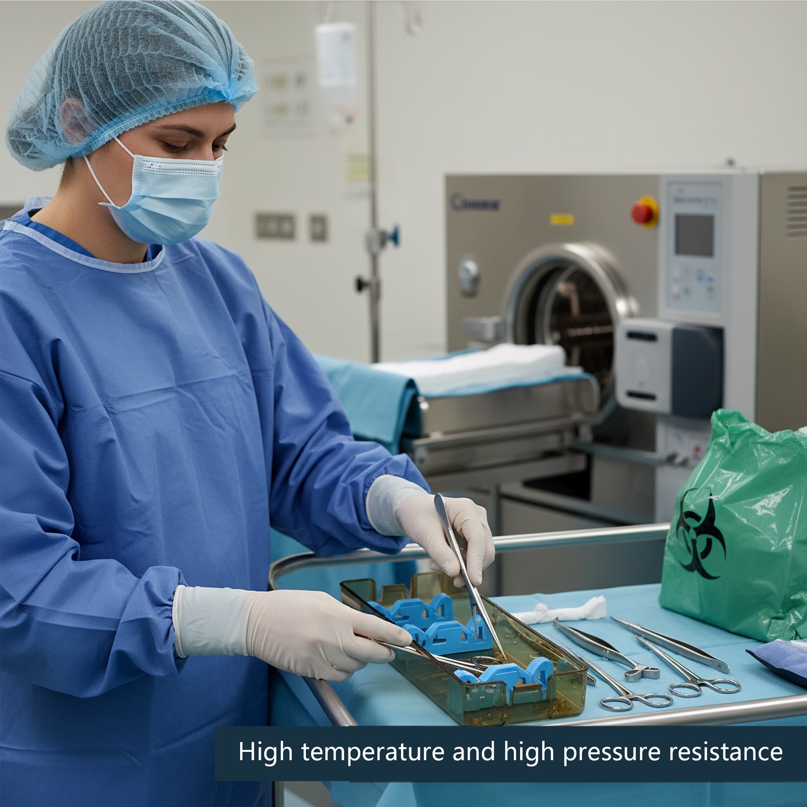 PPSU Rigid Endoscope Autoclave Case Sterilization Tray Disinfection Box S Size