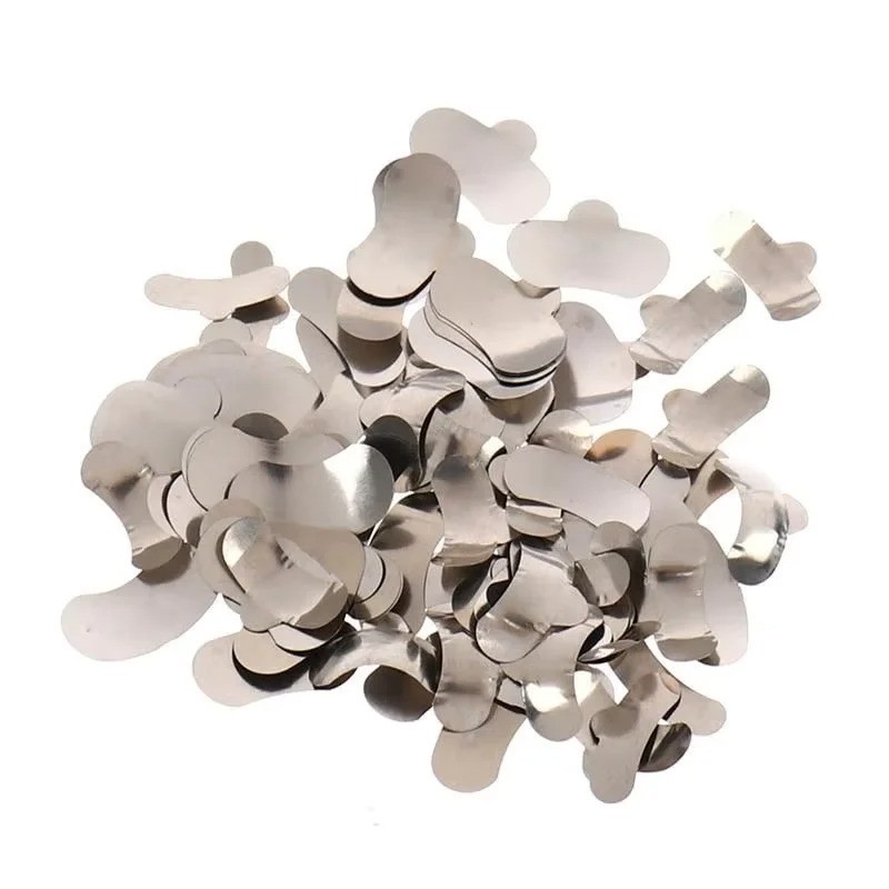 100pcs/Box Dentales Matrices Bandas de matriz de metal contorneadas se Dentista