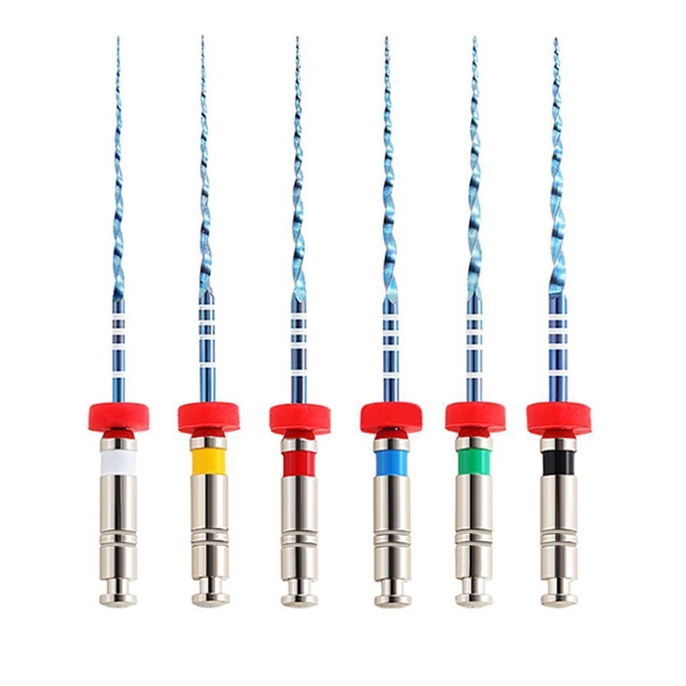 Dental Niti Titanium Endo Files Rotary Root Canal .04/.06 Engine #15-40 21/25mm