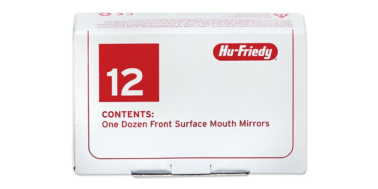 HU-FRIEDY Dental Mouth Mirror No 5 Rhodium Pack /12 MIR5/12