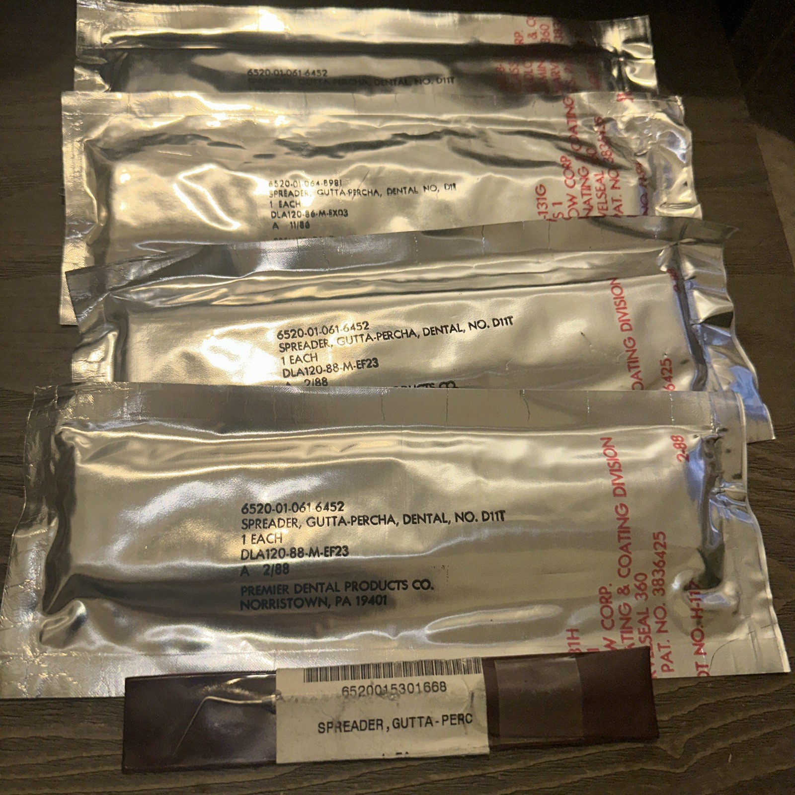 Dental – Gutta Percha Spreader – Single Ended Lot 5! – NEW! – Bonus First Buyer!