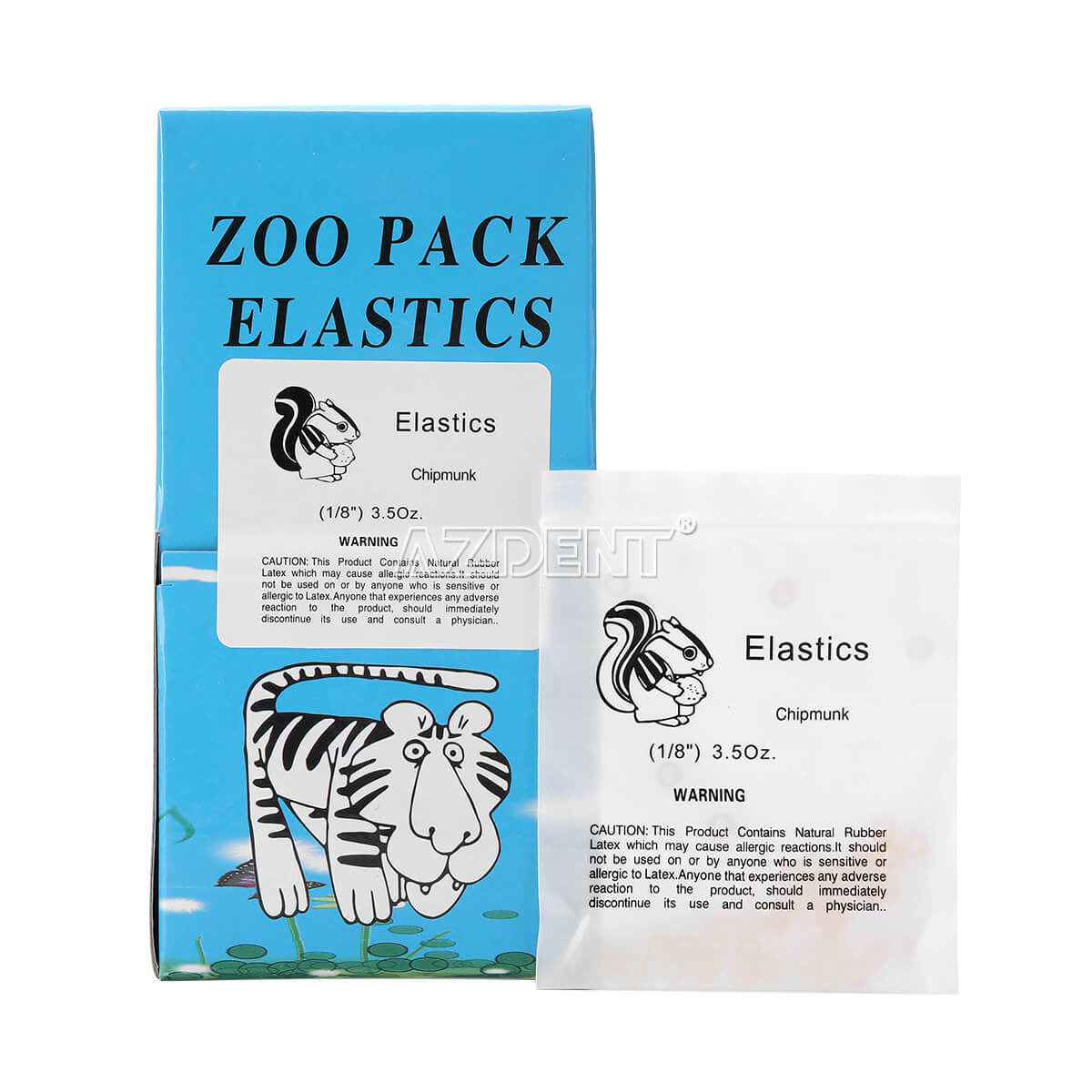 3.5 5.0 6.5 OZ AZDENT Dental Orthodontic Elastics Rubber Bands Ortho Latex Brace