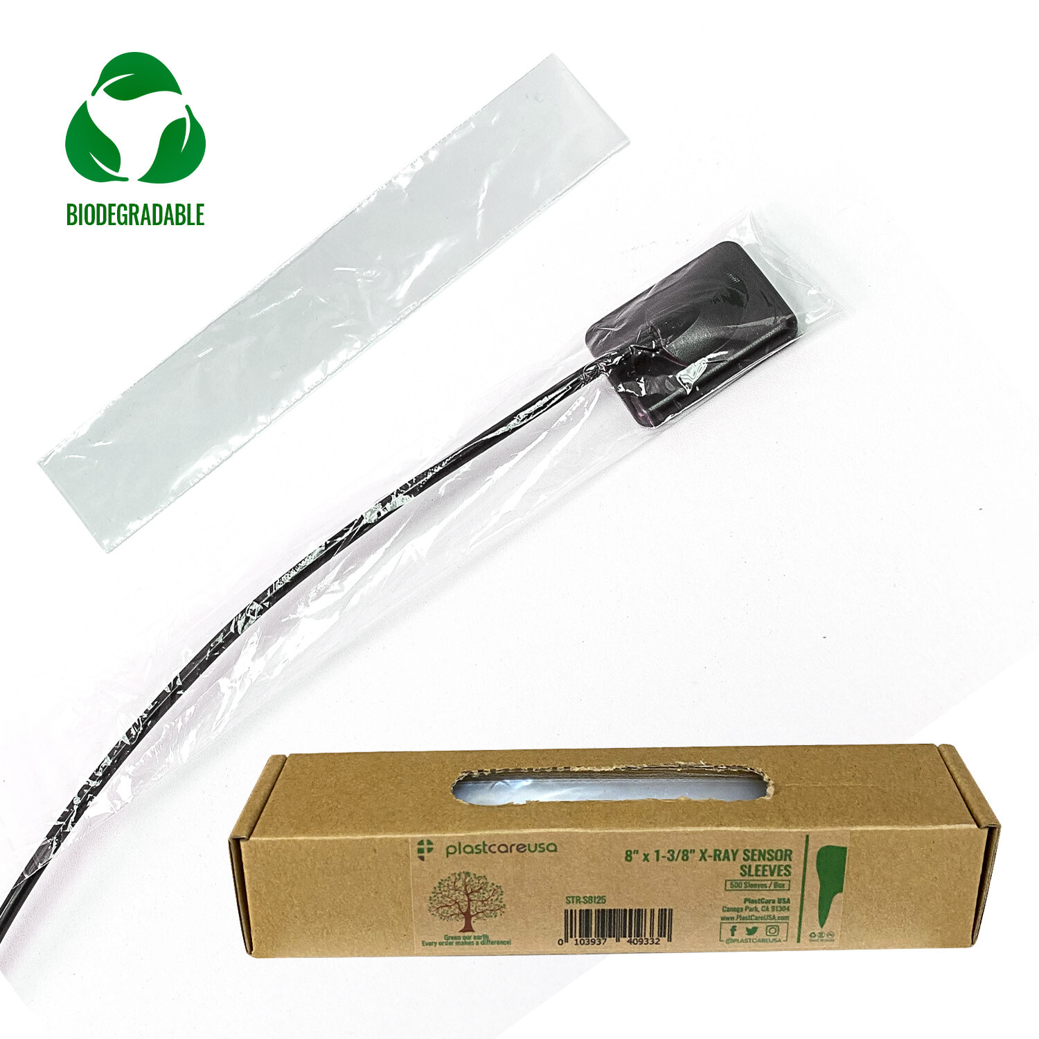 6000 Biodegradable Disposable Dental X-Ray Sensor Cover Sleeves (8″ x 1 3/8″)