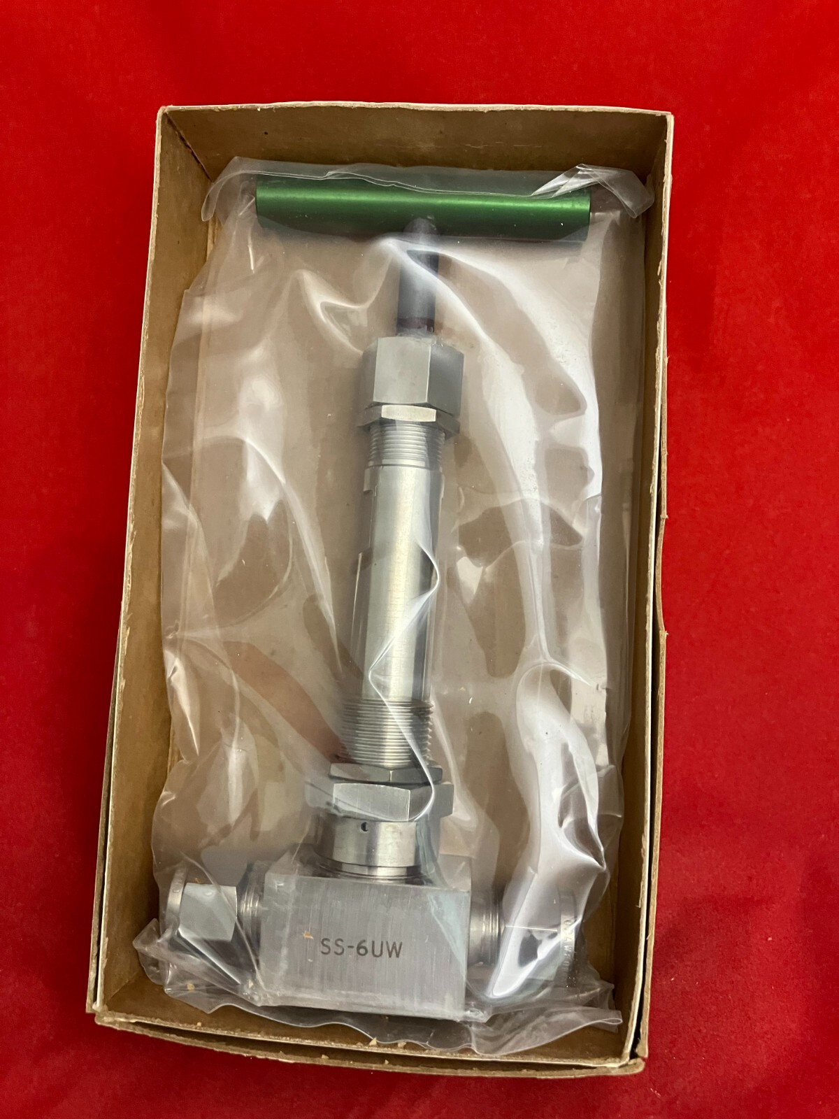 Swagelok Nupro SS 3/8″ SS Bellows-Sealed Valve, Spherical Stem Tip, SS-6UW