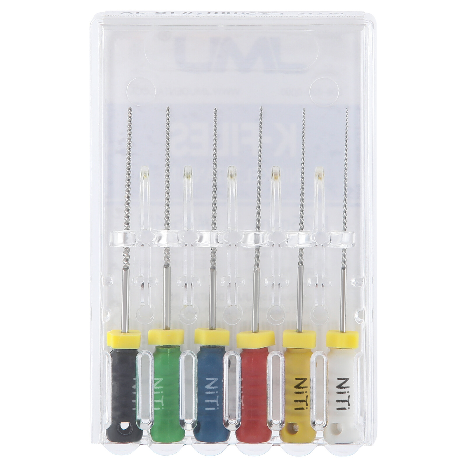 JMU Dental K-file Endodontic Nickel Titanium Hand Use Files 21/25/28/31mm 6pcs