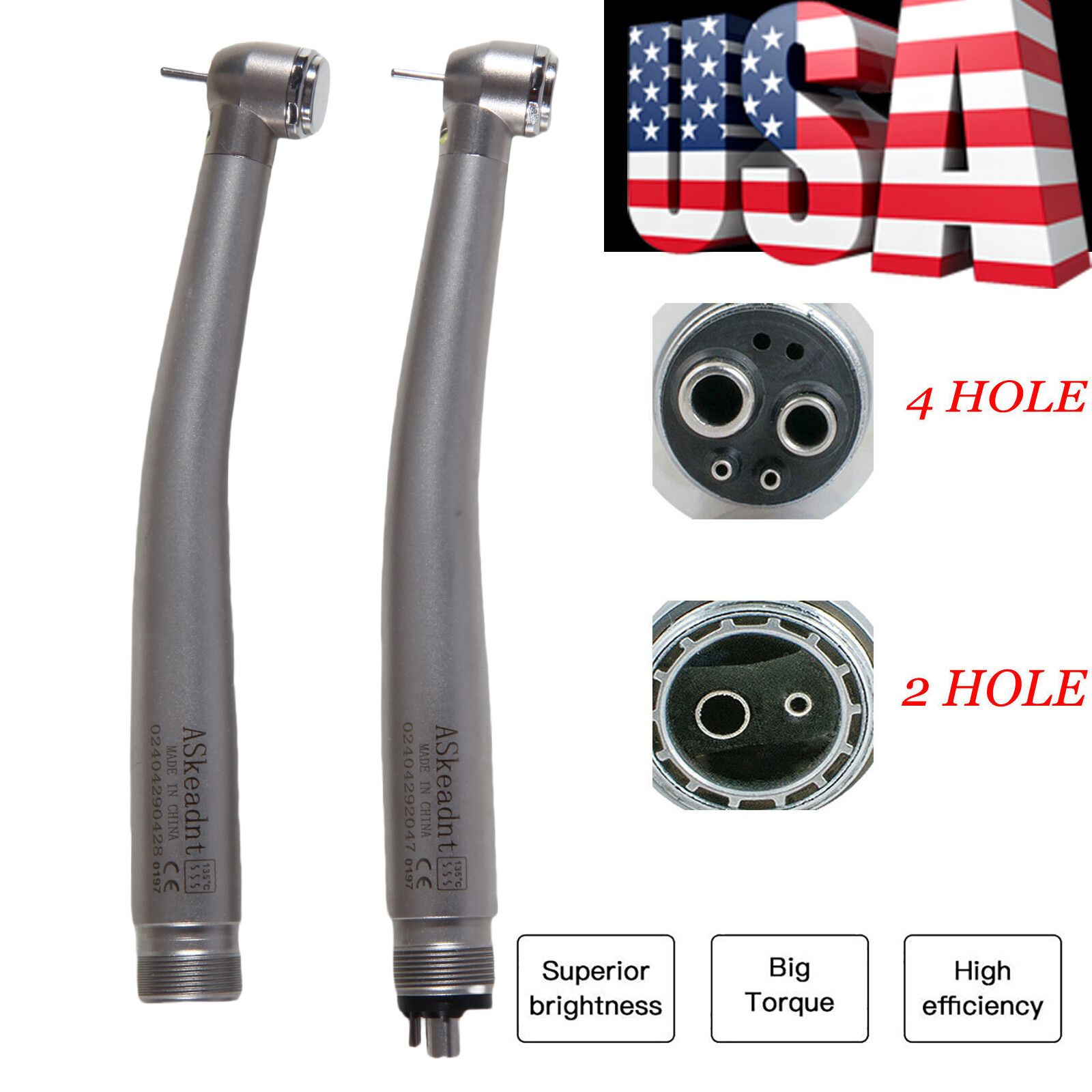 Turbina 24 orificios LED pieza mano de alta velocidad dental Handpiece NSK Style