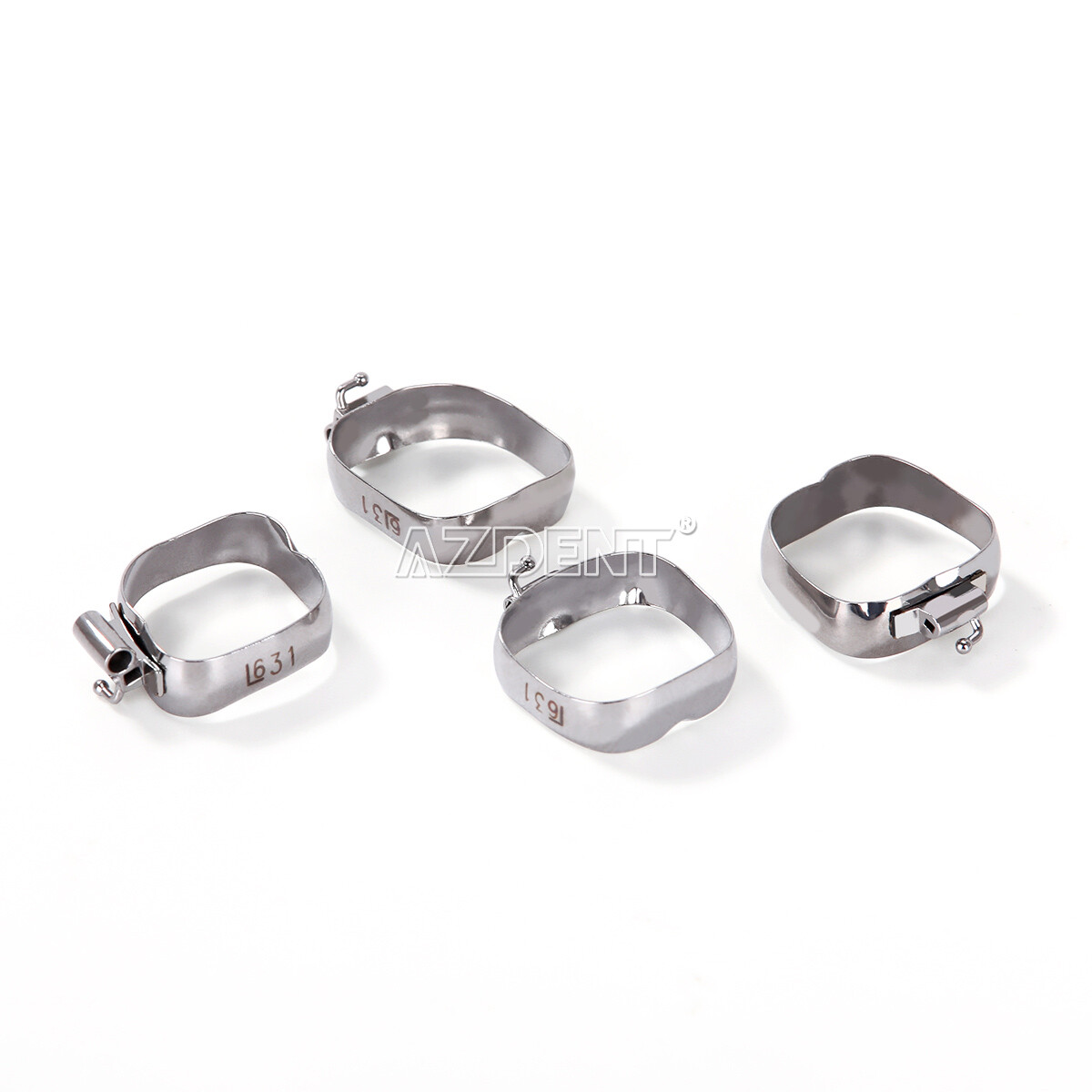 AZDENT Dental Orthodontic 1st Molar Bands with Buccal Tube Roth 0.022 16#-35#