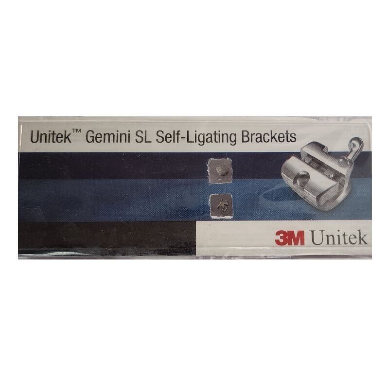 *1-Pack* 3M Unitek Gemini SL-Self-Ligating Brackets 0.56mm With Hook 027-110