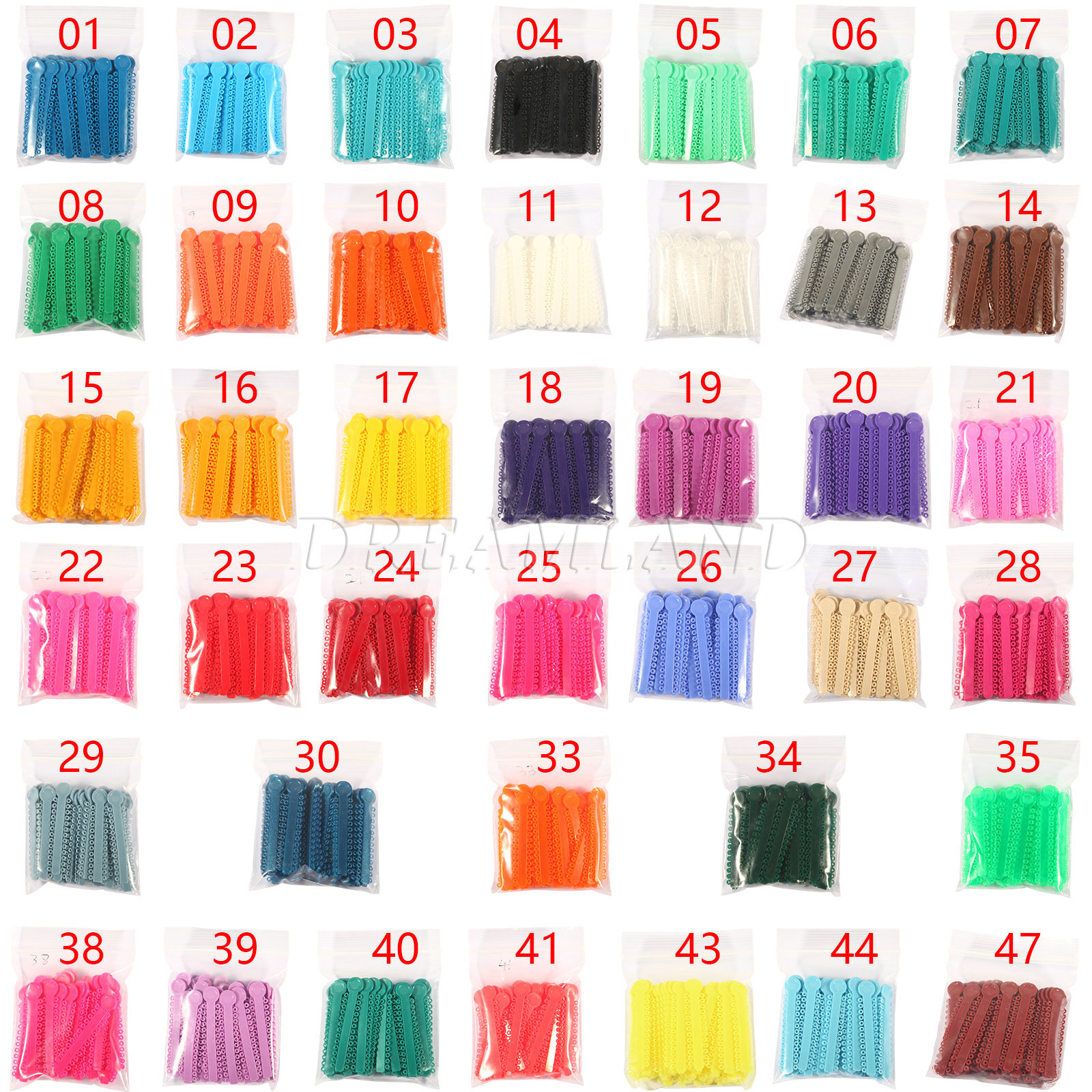 1040pc Orthodontic Ligature Ties Elastic Ligas Ortodoncia Rubber Bands Brackets