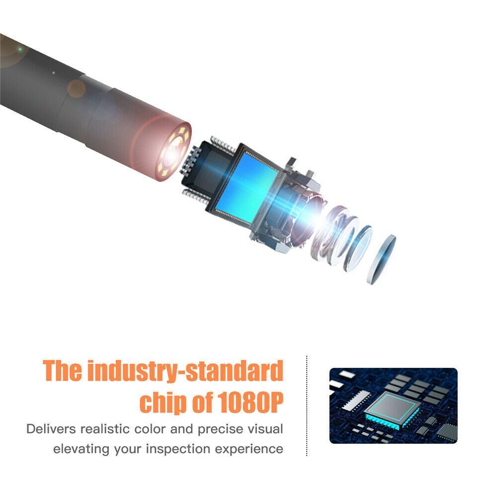 Industrial Endoscope Camera 1080P HD 4.3” Screen Borescope Inspection Camera US