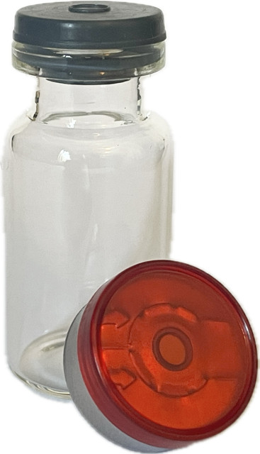 10mL Clear Vials (50) Flip Top Seals (BUYER SEALS W/CRIMPING TOOL NOT INCLUDED)