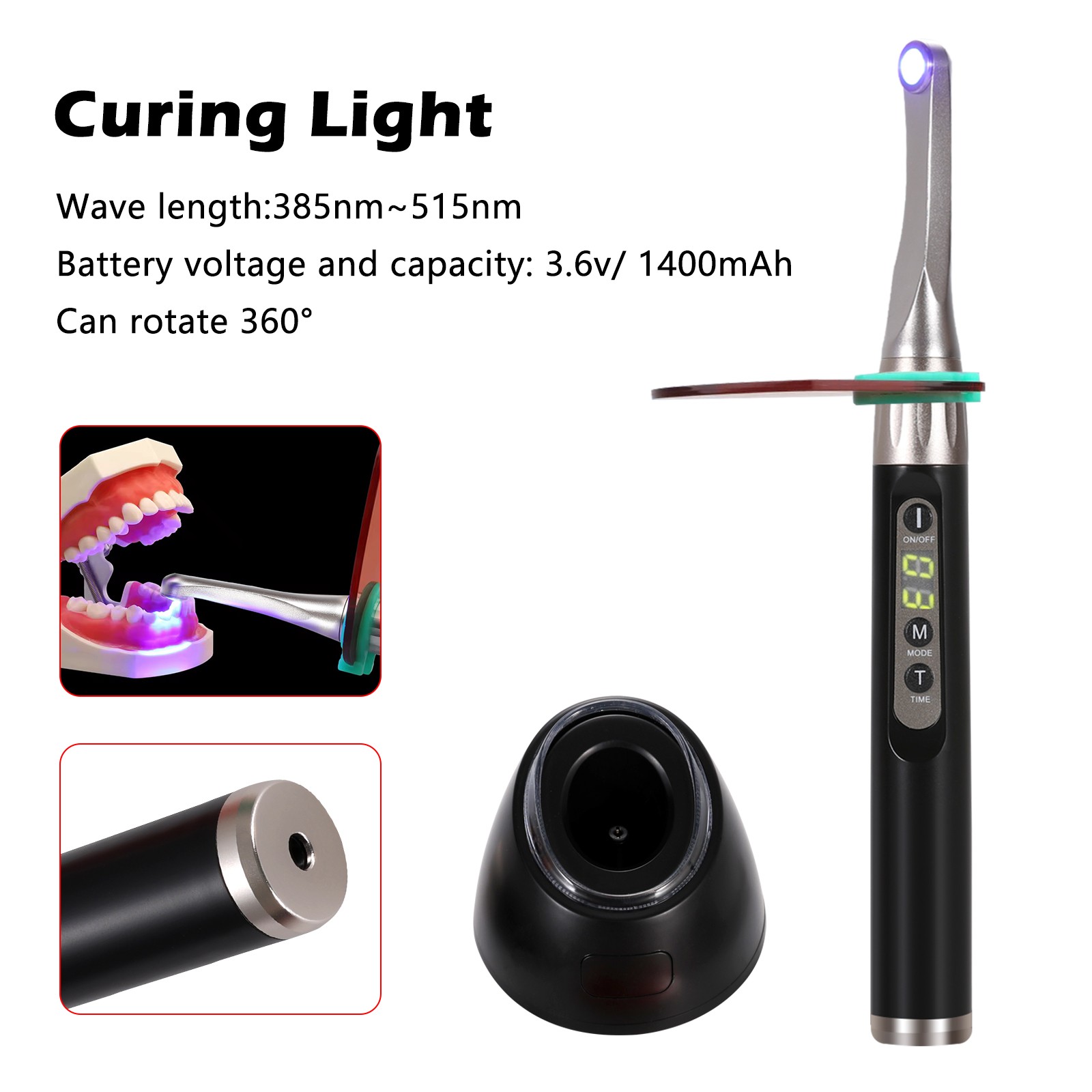 i LED II Dental lampara led de fotocurado cura 2500mw/cm² CE FDA