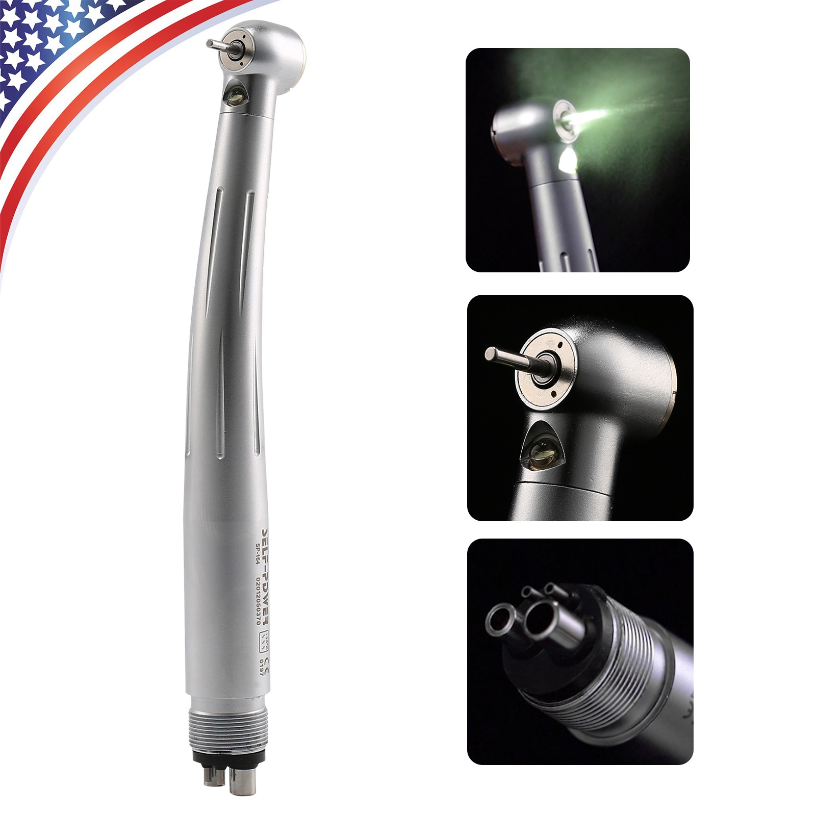 NSK Style Dental Fiber Optic LED E-generator/High Speed Handpiece 2/4Hole CE FDA
