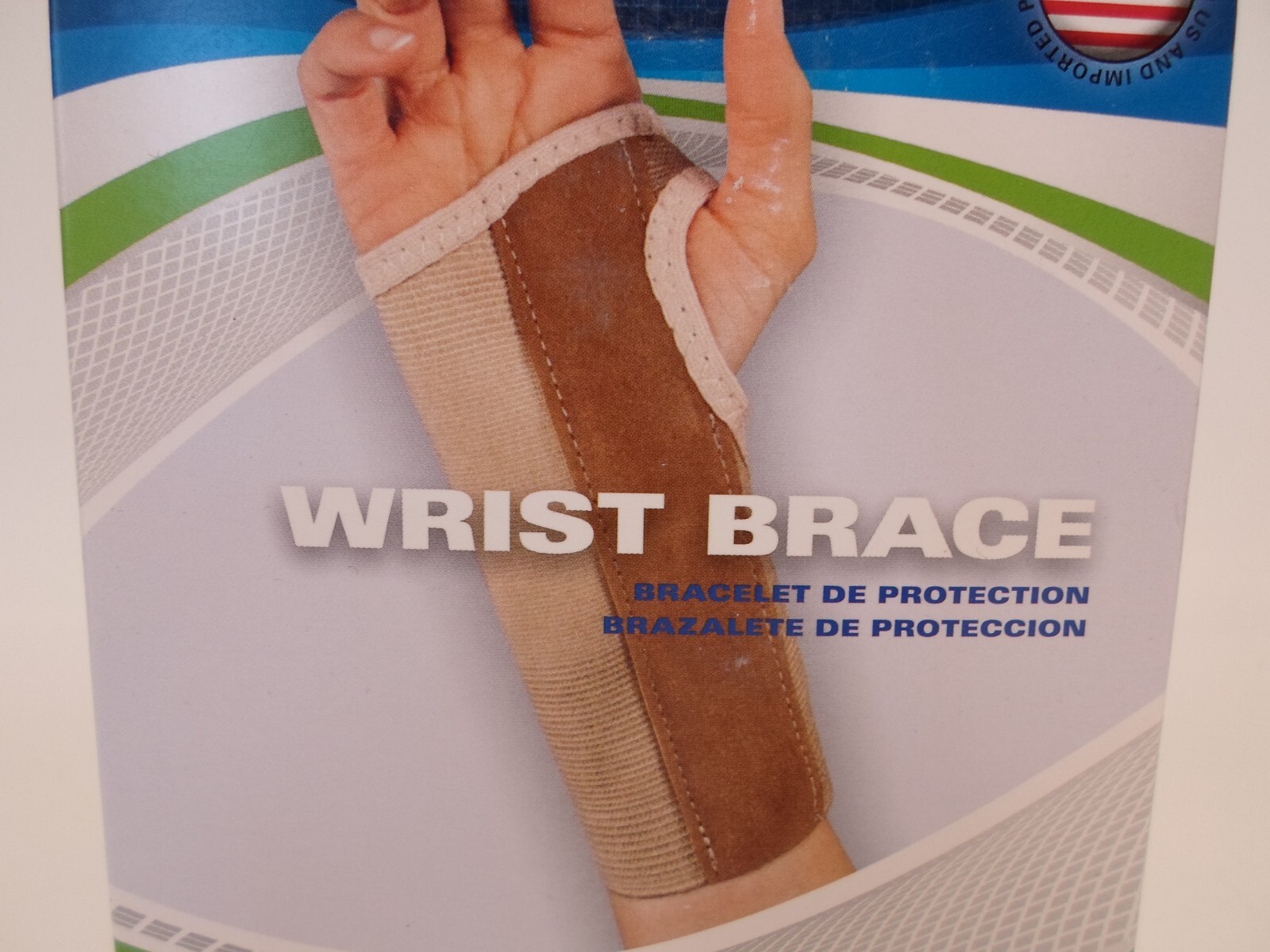 Sport Aid- Wrist Brace- Left Hand Small Palm Width 2.5″ – 3″