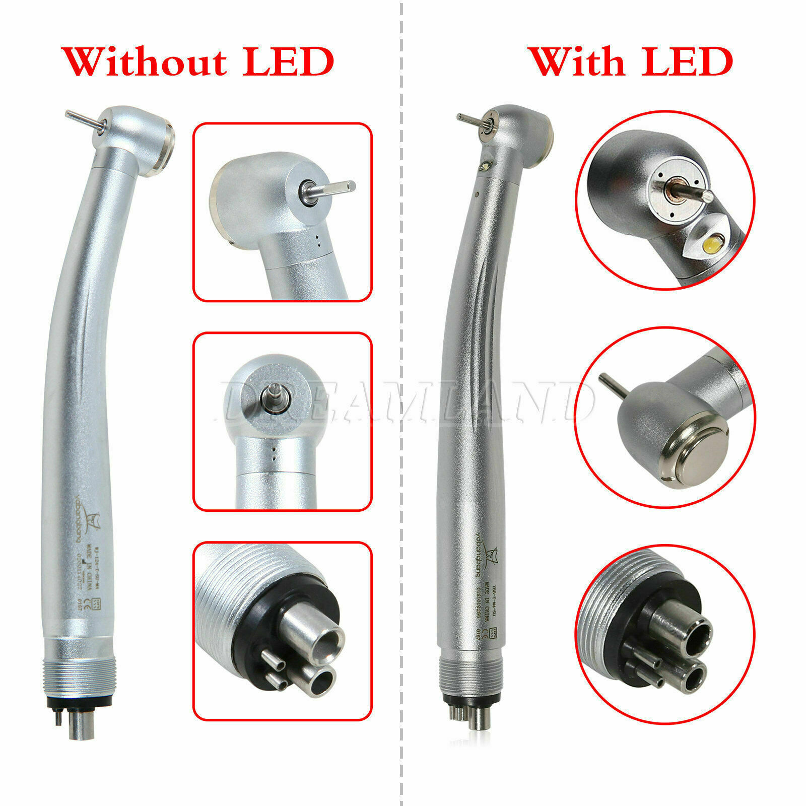 10* Yabangbang Dental (LED E-generator) High Speed Handpiece 2/4 holes For KaV